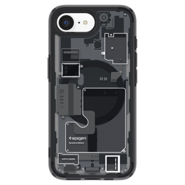 Case Case op iPhone 16e Zero One Ultra Hybrid Magsafe - Zwart