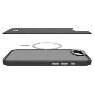Saks tilfelle på iPhone 16e Enzo Aramid Magsafe - Svart