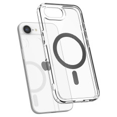 Case Case på iPhone 16e Carbon Fiber Ultra Hybrid Magsafe - Transparent
