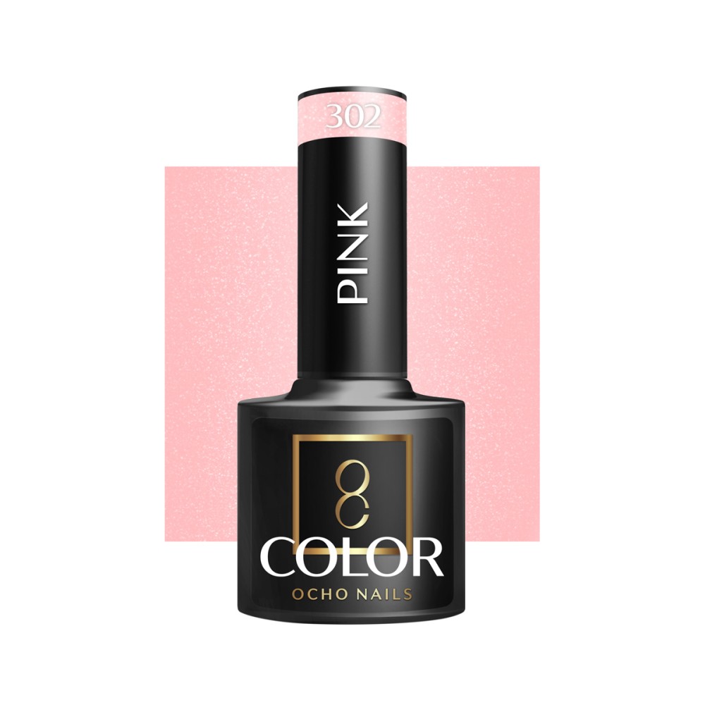 Esmalte híbrido OCHO NAILS rosa 302 – 5 g — vista frontal