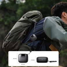 JDOTs sem fio JR-DB3 TWS - Preto