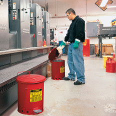 Canasta para trapos de limpieza inflamables y engrasados - FM / UL. 53l