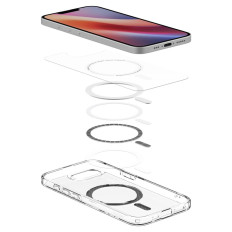 Θήκη περιπτώσεων στο iPhone 16E Fiber άνθρακα Ultra Hybrid Magsafe - διαφανές