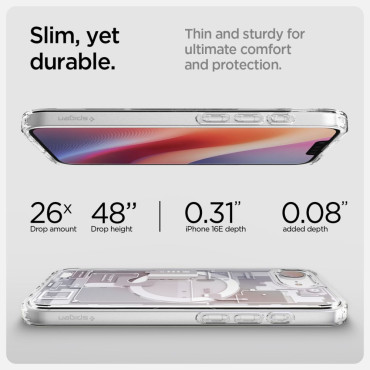 Etui case za iPhone 16e Zero One Ultra Hybrid MagSafe - bela