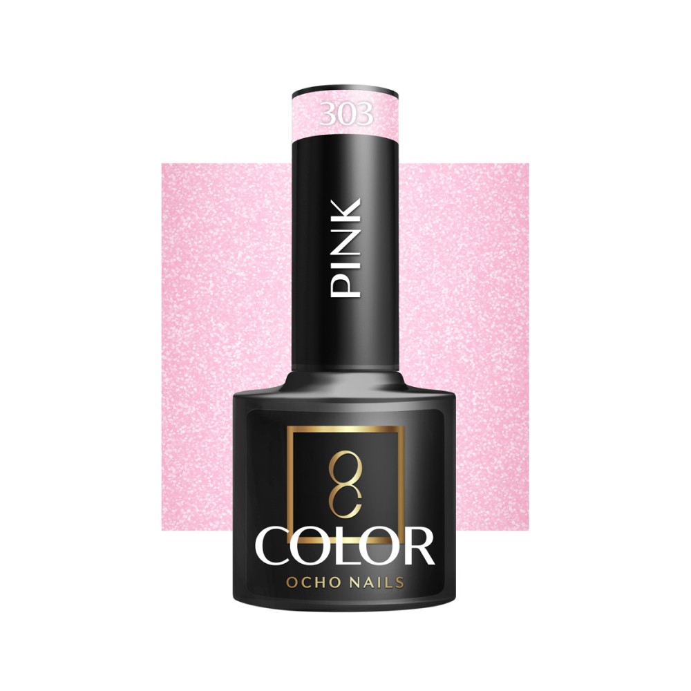 OCHO NAILS Hibridni lak za nokte ružičasti 303 - 5 g — pogled sprijeda