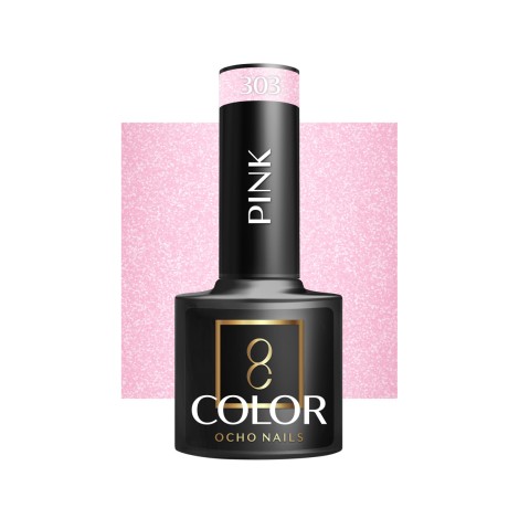 OCHO NAILS Hibrid körömlakk pink 303 - 5 g — elölnézet
