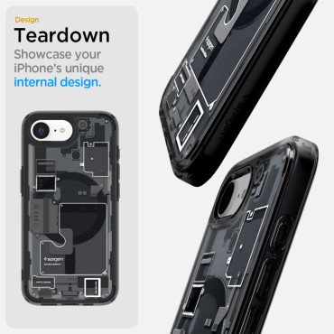 Case Case op iPhone 16e Zero One Ultra Hybrid Magsafe - Zwart
