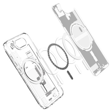 Etui case za iPhone 16e Zero One Ultra Hybrid MagSafe - bela