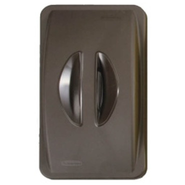 Cobrir para contêiner Rubbermaid Slim Jim Reg Brown Bio