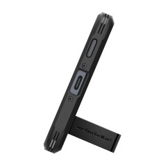 Κάλυψη θήκης για το Samsung Galaxy A36 5G με σκληρό χαλί θωράκισης - μαύρο