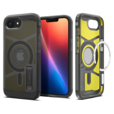 Halt Case op iPhone 16E met Tough Armor Magsafe - Transparent-Gray