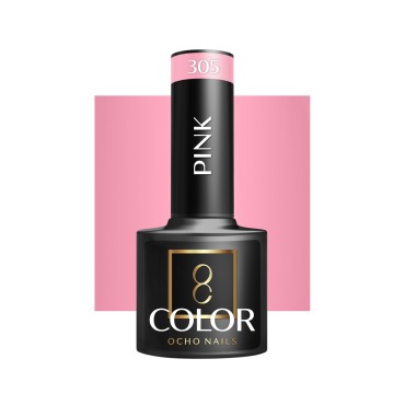 Vernis hybride OCHO NAILS rose 305 - 5 g — vue de face