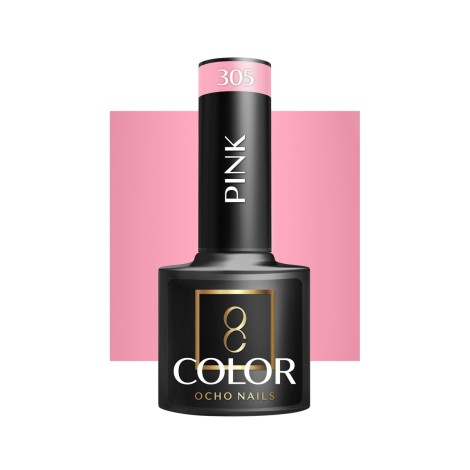 Vernis hybride OCHO NAILS rose 305 - 5 g — vue de face
