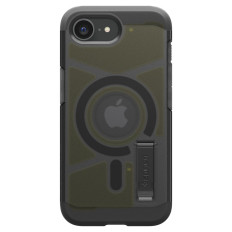 Halt Case op iPhone 16E met Tough Armor Magsafe - Transparent-Gray