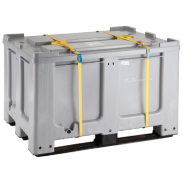 Kriminadzulis kaste konteiners 610l ar paleti un vāks 120x100x76 cm un ar