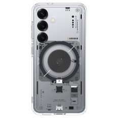Case Case op Samsung Galaxy S25 Neo Eén Ultra Hybrid Mag - Transparant