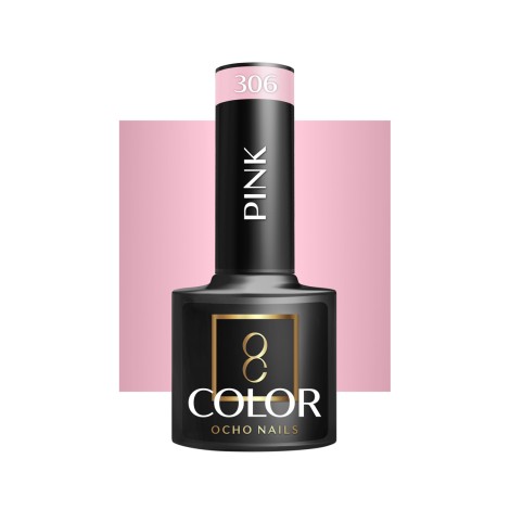 OCHO NAILS Hybrid nail polish pink 306 -5 g — front view