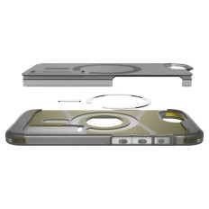 Halt tok az iPhone 16e-on kemény páncél Magsafe - átlátszó-szürke