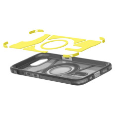 Zaustaviti slučaj na iPhoneu 16e s teškim oklopom magsafe - transparentno-siva