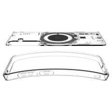 Case Case op Samsung Galaxy S25 Neo Eén Ultra Hybrid Mag - Transparant