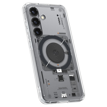 Case Case op Samsung Galaxy S25 Neo Eén Ultra Hybrid Mag - Transparant