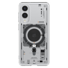 Samsung Galaxy S25 Edge Case z Ultra Hybrid MAG Print z Magsafe - prozorna
