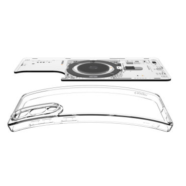 Samsung Galaxy S25 Edge Case med Ultra Hybrid Mag Print med Magsafe - Gennemsigtig
