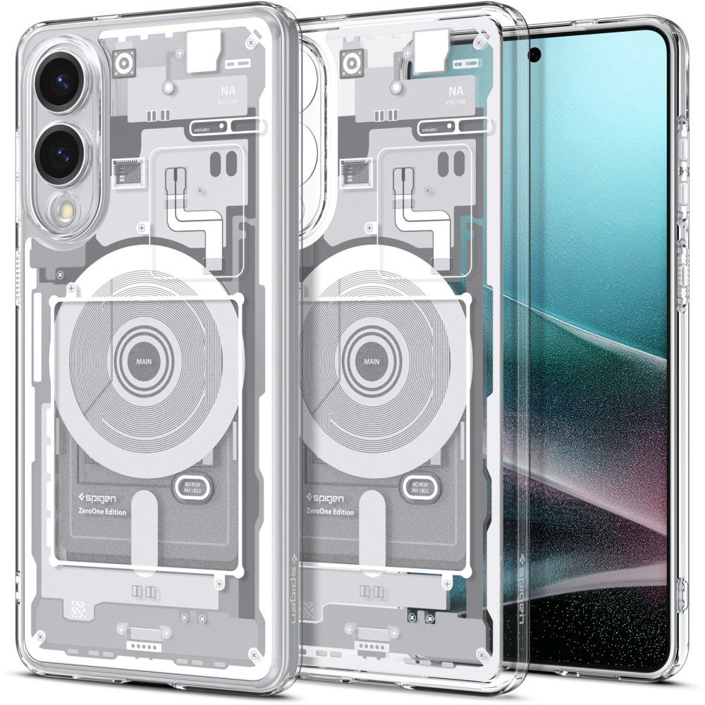 Samsung Galaxy S25 Edge med Ultra Hybrid Mag Print med Magsafe - Vit