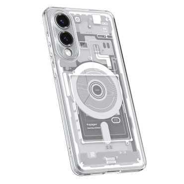 Samsung Galaxy S25 Edge med Ultra Hybrid Mag Print med Magsafe - Vit