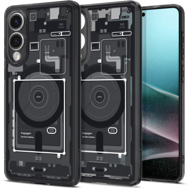 Case voor Samsung Galaxy S25 Edge met Ultra Hybrid Mag Print met Magsafe - Zwart