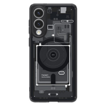 Case Samsung Galaxy S25 EDGE Ultra Hybrid MAG Prindi koos MAGSafe - Black