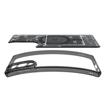 Case voor Samsung Galaxy S25 Edge met Ultra Hybrid Mag Print met Magsafe - Zwart