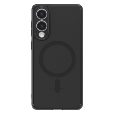 Případ pro Samsung Galaxy S25 Edge Ultra Hybrid Mag from MagSafe - Black Průsvitný