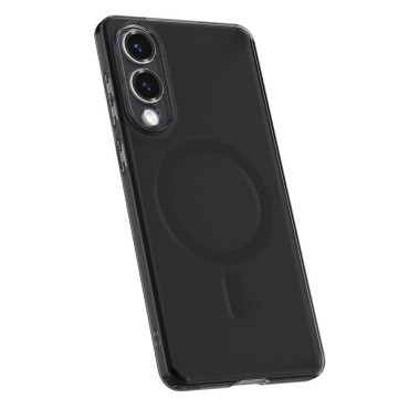 Případ pro Samsung Galaxy S25 Edge Ultra Hybrid Mag from MagSafe - Black Průsvitný