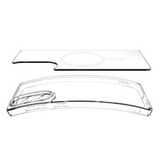 Samsung Galaxy S25 Edge Ultra Hybrid Mag med Magsafe - Gennemsigtig