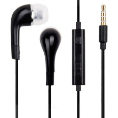 Mini Jack Headphones 3.5mm Stereo Hi-Fi Samsung - Sort