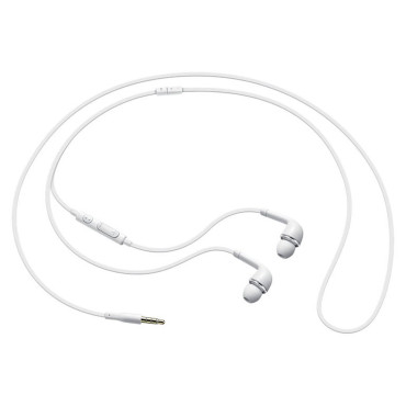 The headphones mini jack 3.5mm Stereo Hi-Fi Samsung - white