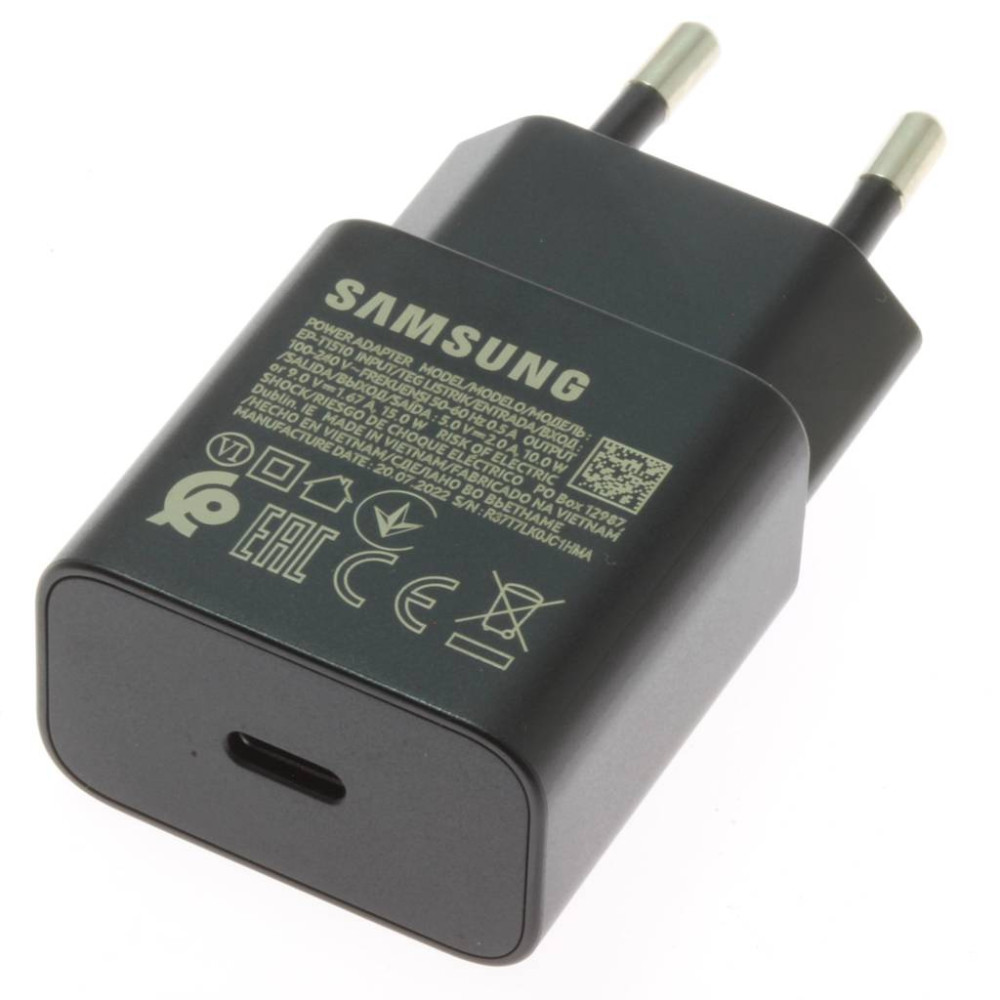 Samsung USB-C 15W Omrežni polnilnik - črna