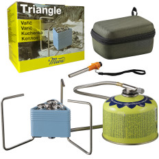 Turistický sporák pre plynové karty Zber Trojuholník 3 Burnery ľahší 2,3 kW