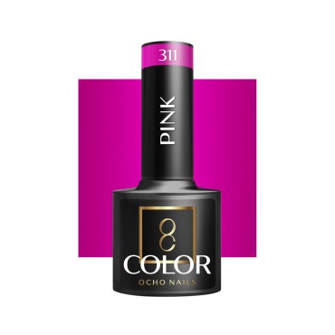 OCHO NAILS Hybride nagellak roze 311 - 5 g — vooraanzicht