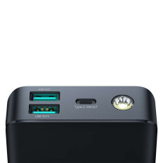 PowerBank 30W 30000MAH-taskulamppu + USB-kaapeli - USB-C 25cm musta