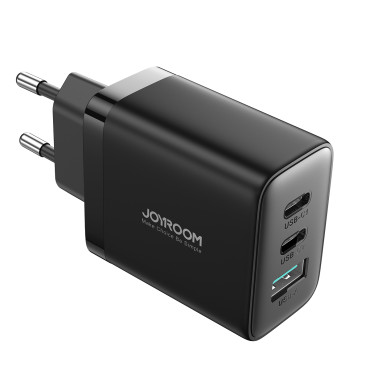 Fast 2x USB-C / 1X USB-A Caricabatterie di rete 32W Nero