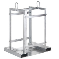 Paleta para transportar cilindros de gás para 4 cilindros