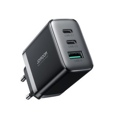 Hurtig 2x USB-C / 1X USB-A Network Charger 32W Sort