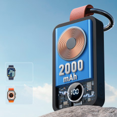 PowerBank Pocket Keychain 2000mAh 3W Apple Katsella musta