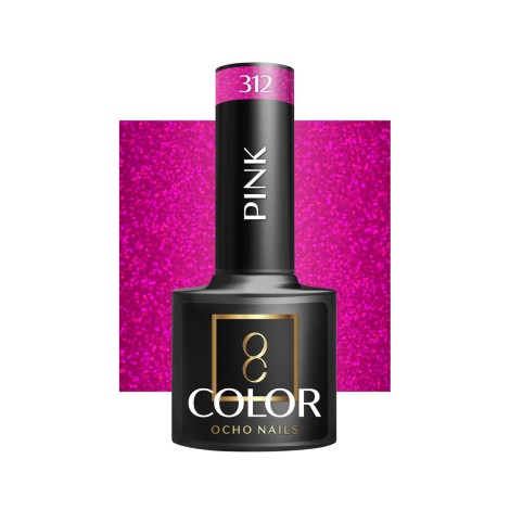 OCHO NAILS Hibridni lak za nokte ružičasti 312 - 5 g — pogled sprijeda