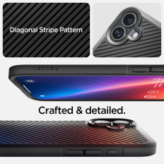 Fall Fall auf der iPhone 16 Kernrüstung - schwarze Matte