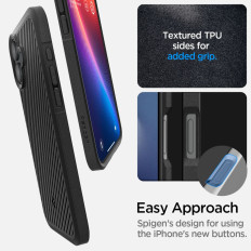 Saks tilfelle på iPhone 16 Core Armor - Svart Mat