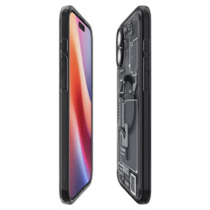 Caso de proteção para iphone 16 ultra híbrido magsafe zero um - cinza escuro