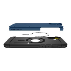 Tuff Armor Magsafe Case med ett stativ för iPhone 16 - Blå